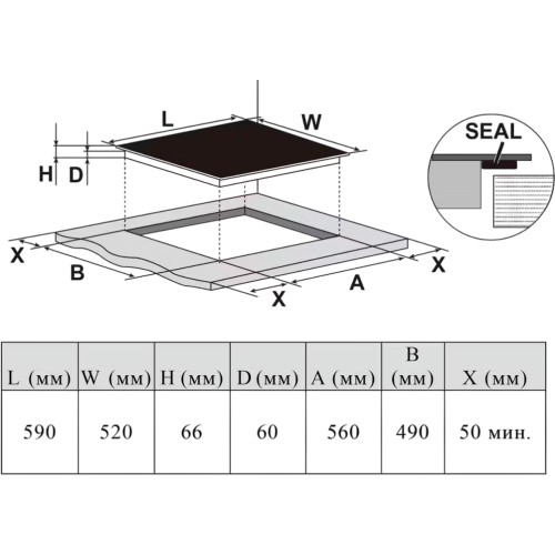 Индукционная варочная панель Haier HHX-Y64SFFVB