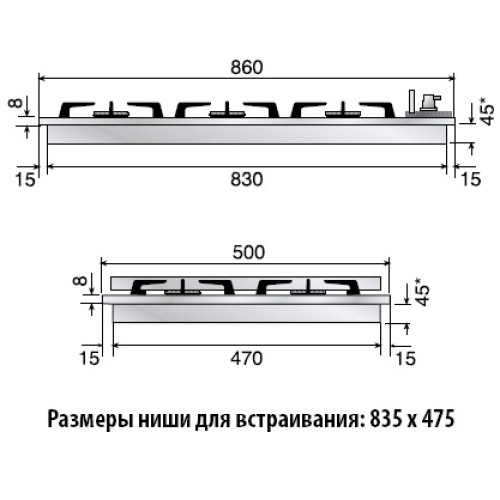 Варочная панель Ilve H39PCV/ IX купить в Москве и Санкт-Петербурге