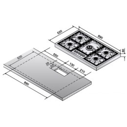 Варочная панель Ilve HAP-95C