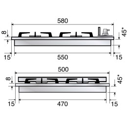 Варочная панель Ilve H60CNV Antigue white