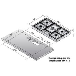 Варочная панель Ilve HAP-95PC