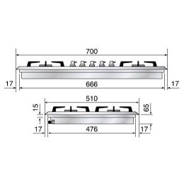 Варочная панель Ilve HP75C