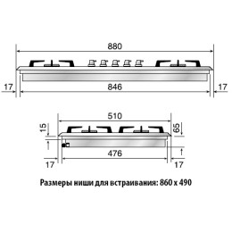 Варочная панель Ilve HP95-CN