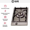 Варио-прибор (Домино) Ilve H30CV Stainless-Steel (ручки латунь) купить в Москве и Санкт-Петербурге