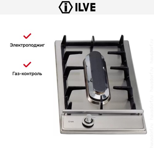 Варио-прибор (ДОМИНО) Ilve H30PV Stainless-Steel (ручки латунь) купить в Москве и Санкт-Петербурге