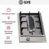 Варио-прибор (ДОМИНО) Ilve H30PV Stainless-Steel (ручки латунь) купить в Москве и Санкт-Петербурге