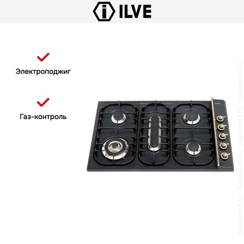 Варочная панель Ilve H38PCNV графит купить в Москве и Санкт-Петербурге