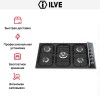 Варочная панель Ilve H39CV графит купить в Москве и Санкт-Петербурге