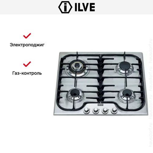 Варочная панель Ilve H60CNV Stainless-Steel купить в Москве и Санкт-Петербурге