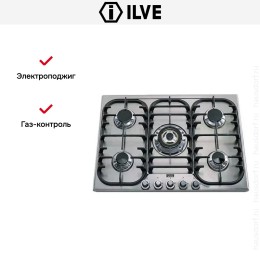 Варочная панель Ilve H70CV Stainless-Steel
