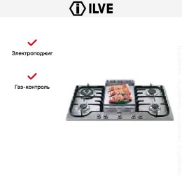 Варочная панель Ilve H90FCNV/X