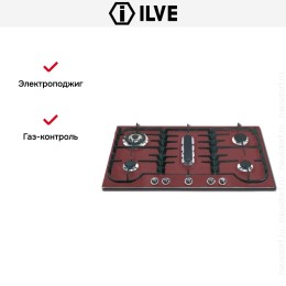 Варочная панель Ilve H90PCNV Red