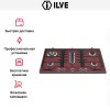 Варочная панель Ilve H90PCV Burgundy купить в Москве и Санкт-Петербурге