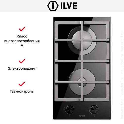 Варочная панель Ilve HCG30K/BK купить в Москве и Санкт-Петербурге
