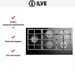 Варочная панель Ilve HCG90SCK/BK