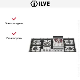 Варочная панель Ilve HP125FC