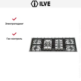 Варочная панель Ilve HP125PCN