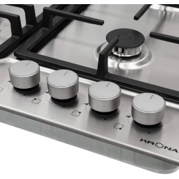 Газовая варочная панель KRONA NEBEL 60 IX W