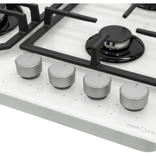 Газовая варочная панель KRONA NEBEL 60 WH W
