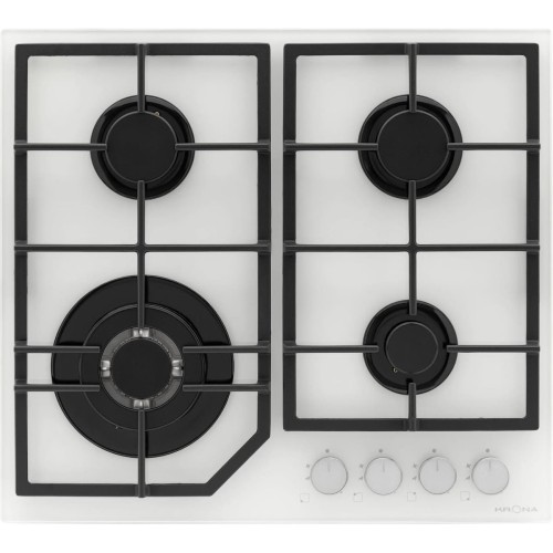 Газовая варочная панель KRONA NEBEL 60 WH W