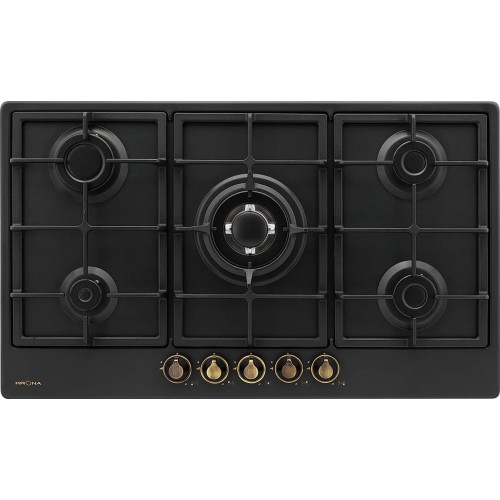 Газовая варочная панель KRONA NOVANTA 90 AN с подставкой WOK