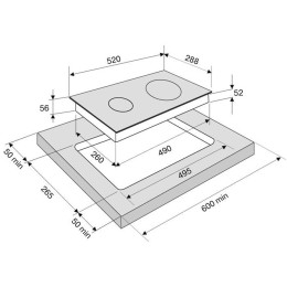 Варочная панель KRONA REMO 30 BL