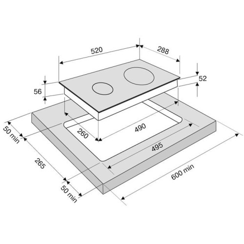 Варочная панель KRONA REMO 30 BL