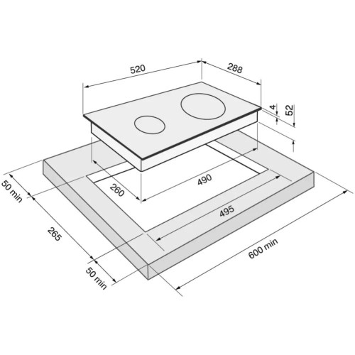 Варочная панель KRONA MAGIER 30 BL 2BTK