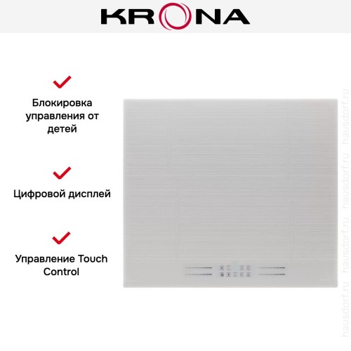 Варочная поверхность KRONA GENESIS 60 WH G2