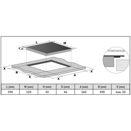 Электрическая варочная панель Korting HK 6351 B3