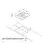 Газовая стеклянная варочная панель Korting HGG 4825 CTB