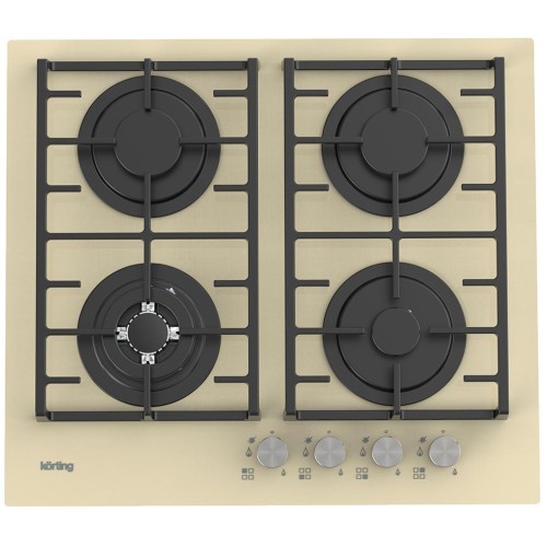 Газовая стеклянная варочная панель Korting HGG 6825 CTB