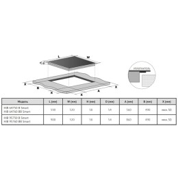Индукционная варочная панель Korting HIB 95760 BB Smart
