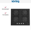 Газовая стеклянная варочная панель Korting HGG 6805 CN