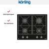 Газовая стеклянная варочная панель Korting HGG 6985 CN FLC