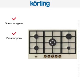 Газовая варочная панель Korting HG 961 CTB