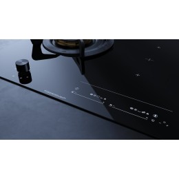 Газовая варочная панель с индукцией Kuppersbusch KIG 6850.0 SR-E5 Black Velvet