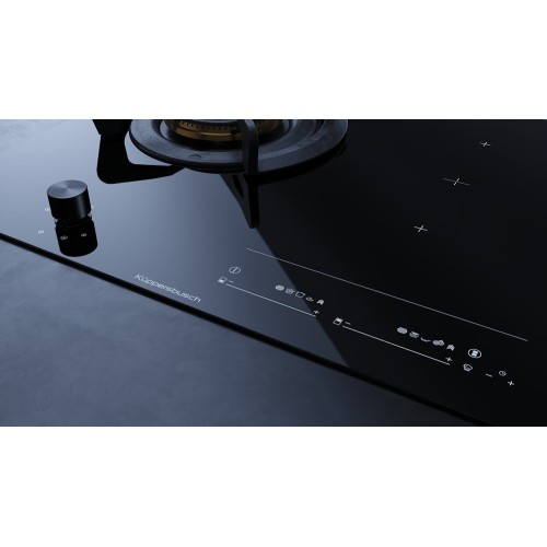 Газовая варочная панель с индукцией Kuppersbusch KIG 6850.0 SR-E5 Black Velvet купить в Москве и Санкт-Петербурге
