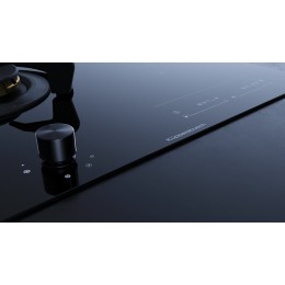 Газовая варочная панель с индукцией Kuppersbusch KIG 6850.0 SR-E5 Black Velvet