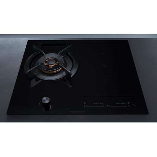 Газовая варочная панель с индукцией Kuppersbusch KIG 6850.0 SR-E5 Black Velvet купить в Москве и Санкт-Петербурге