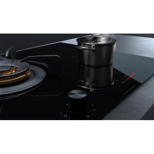Газовая варочная панель с индукцией Kuppersbusch KIG 6850.0 SR-E5 Black Velvet купить в Москве и Санкт-Петербурге