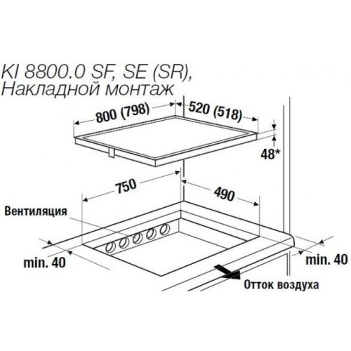 Индукционная варочная панель Kuppersbusch KI 8800.0 SE