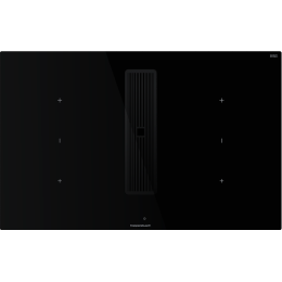Индукционная варочная панель с вытяжкой Kuppersbusch KMI 8350.0 SR Black Chrome
