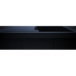 Индукционная варочная панель с вытяжкой Kuppersbusch KMI 8350.0 SR Black Chrome