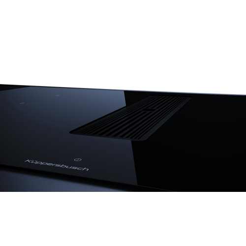 Индукционная варочная панель с вытяжкой Kuppersbusch KMI 8350.0 SR Black Chrome