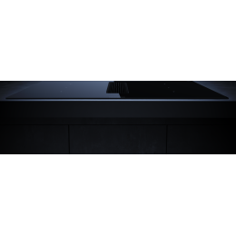 Индукционная варочная панель с вытяжкой Kuppersbusch KMI 8350.0 SR Black Velvet