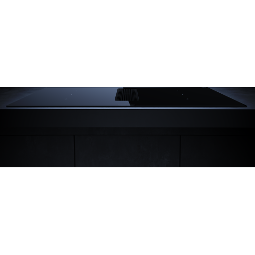 Индукционная варочная панель с вытяжкой Kuppersbusch KMI 8350.0 SR Black Velvet