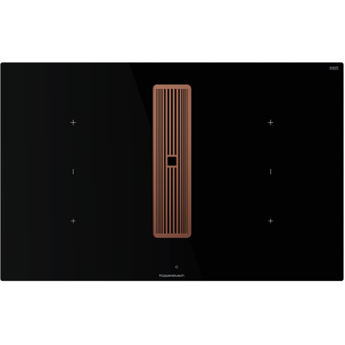 Индукционная варочная панель с вытяжкой Kuppersbusch KMI 8350.0 SR Copper