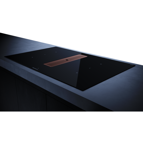 Индукционная варочная панель с вытяжкой Kuppersbusch KMI 8350.0 SR Copper