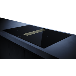 Индукционная варочная панель с вытяжкой Kuppersbusch KMI 8350.0 SR Gold